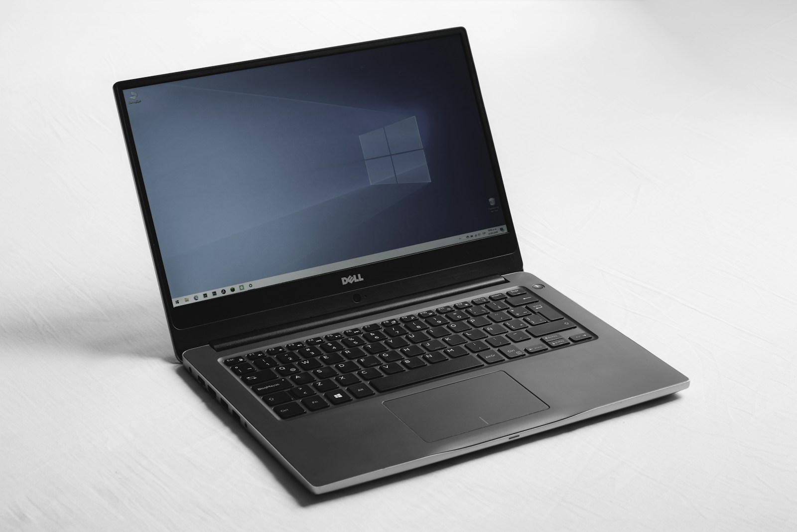 Dell laptop on the bench in our Perth workshop